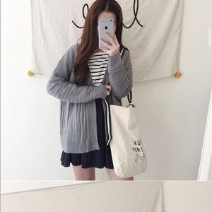 3/$45 Knit Gray Cardigan